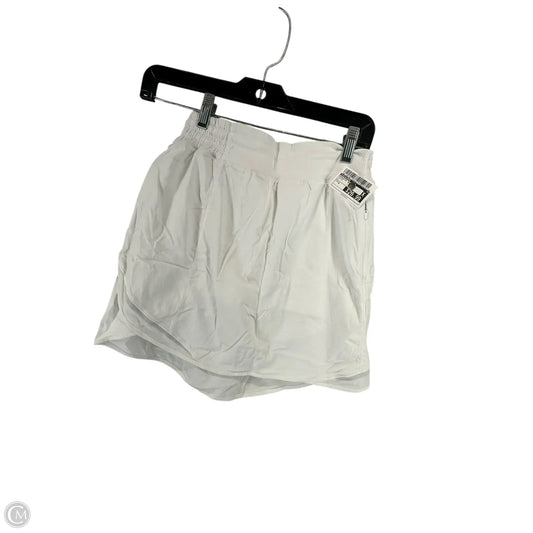 Athletic Skirt By Lululemon In White, Size: 4