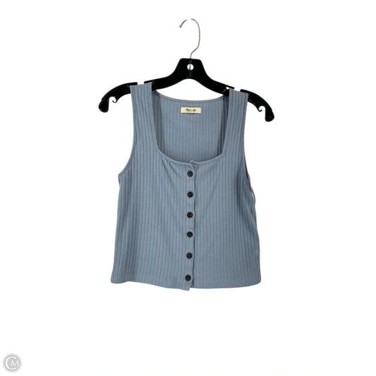 Top Sleeveless By Madewell In Blue, Size: M