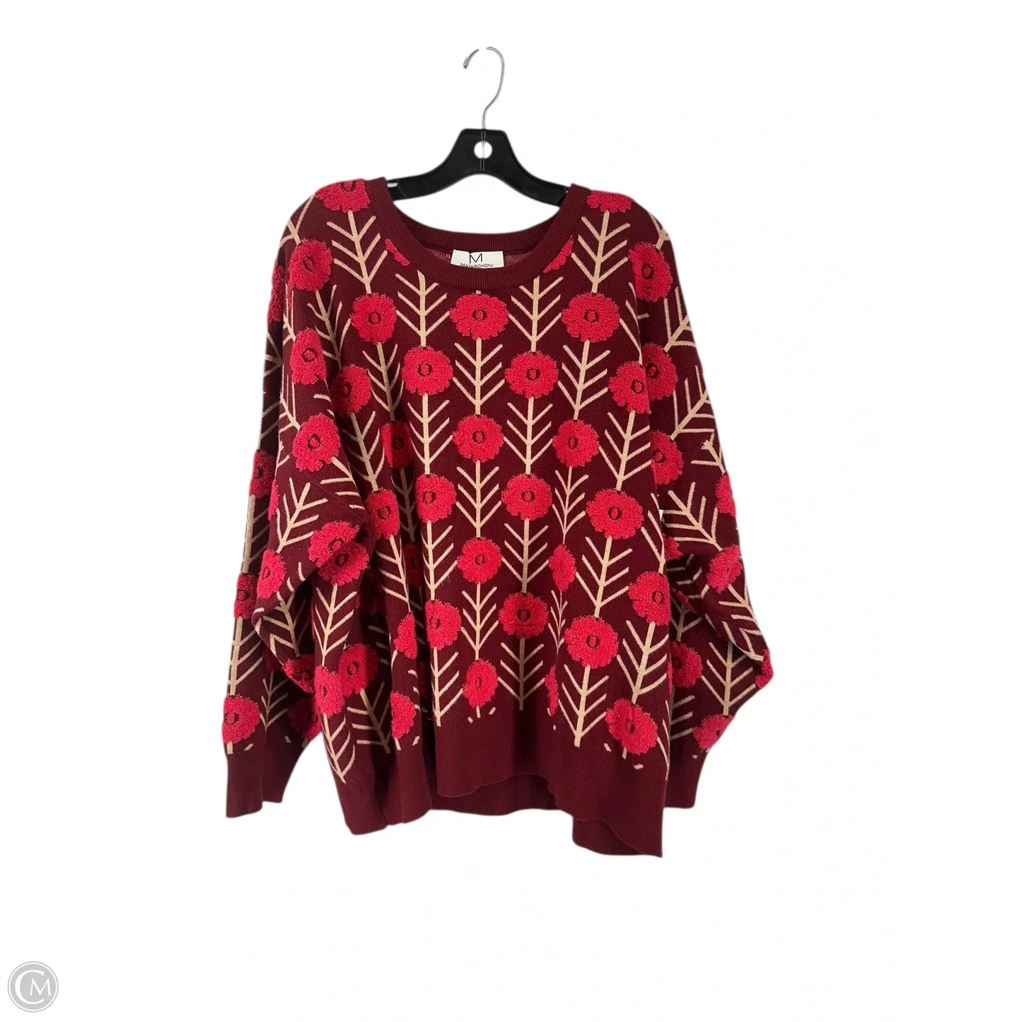 Sweater By Magaschoni In Maroon, Size: 3x