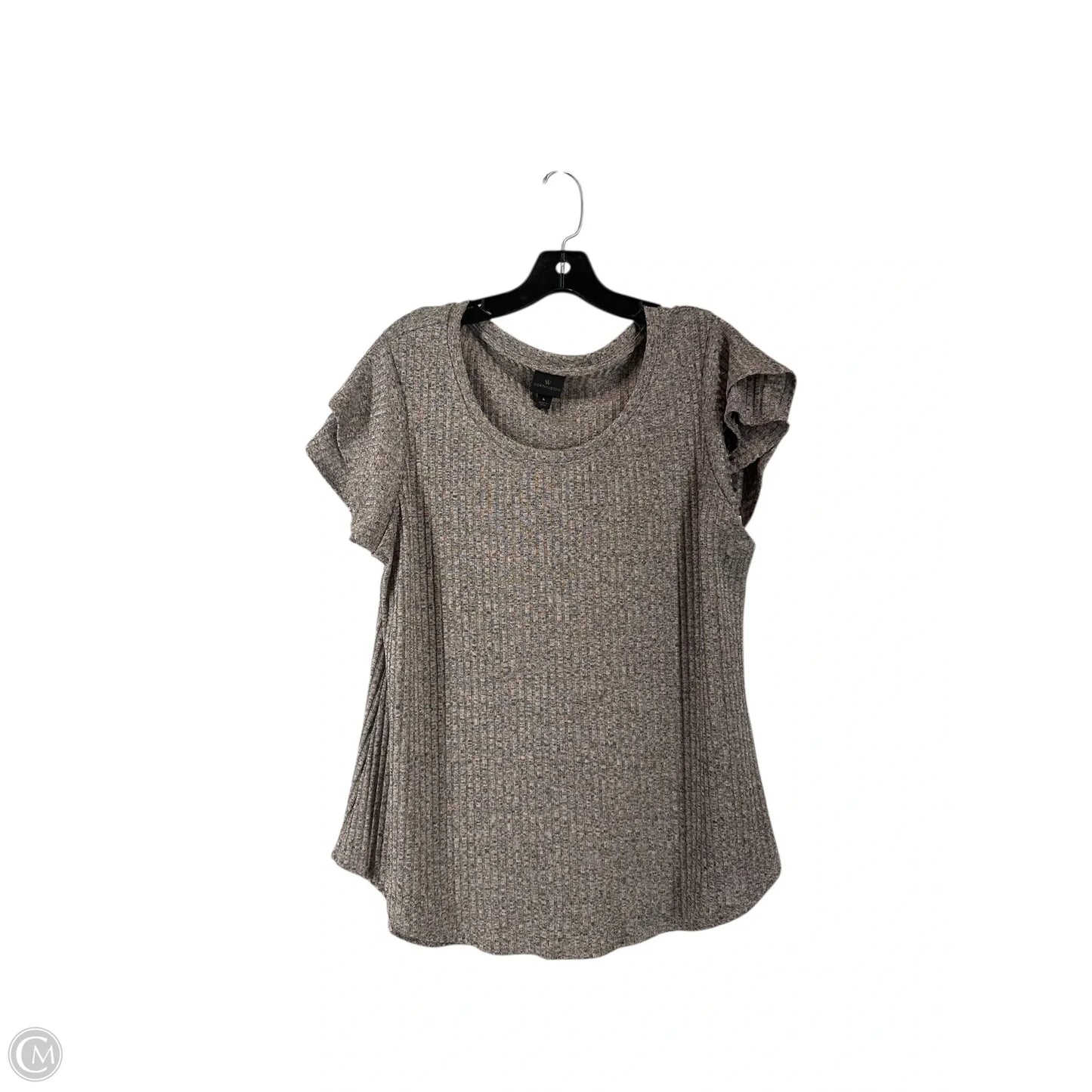 Top Short Sleeve By Worthington In Gold, Size: L