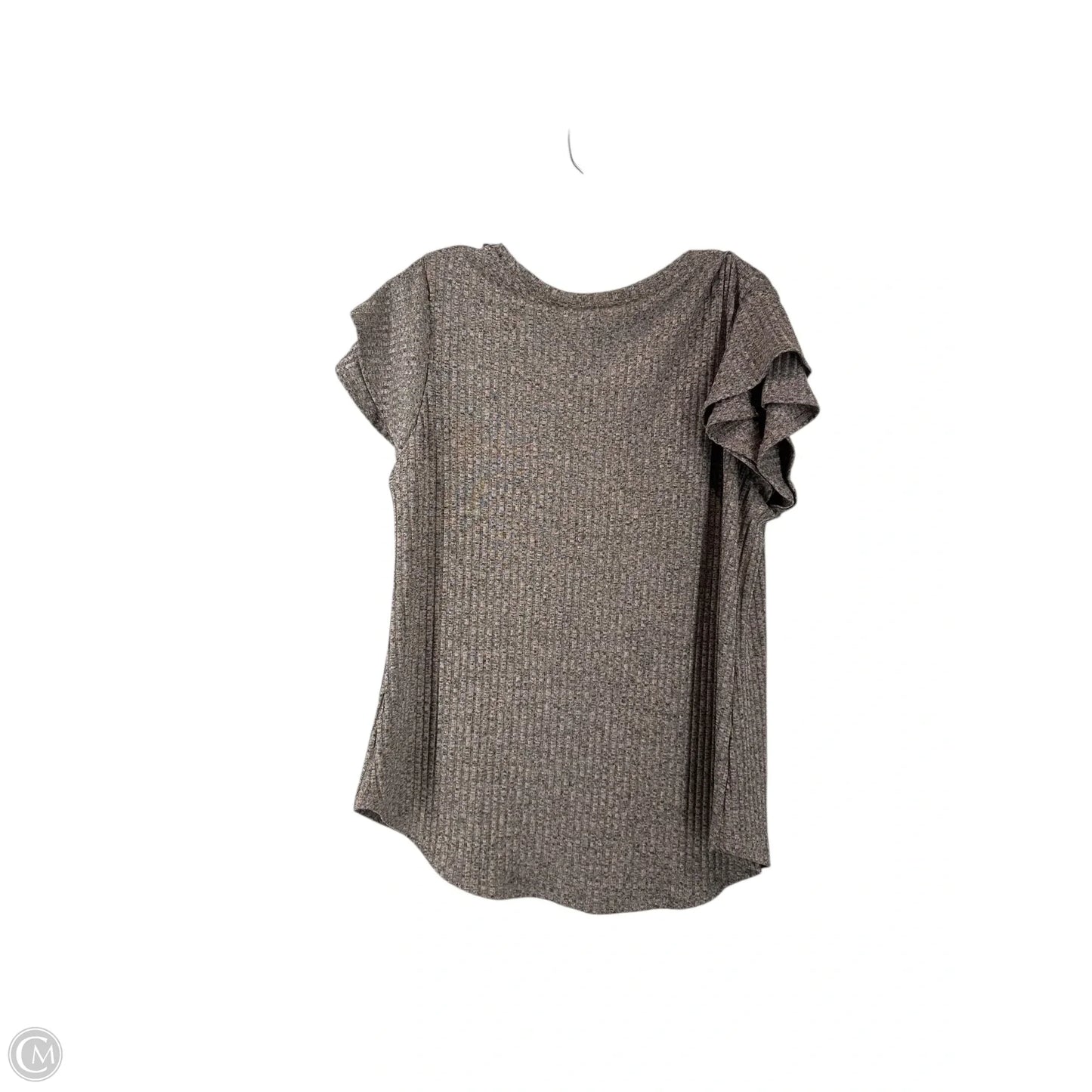 Top Short Sleeve By Worthington In Gold, Size: L