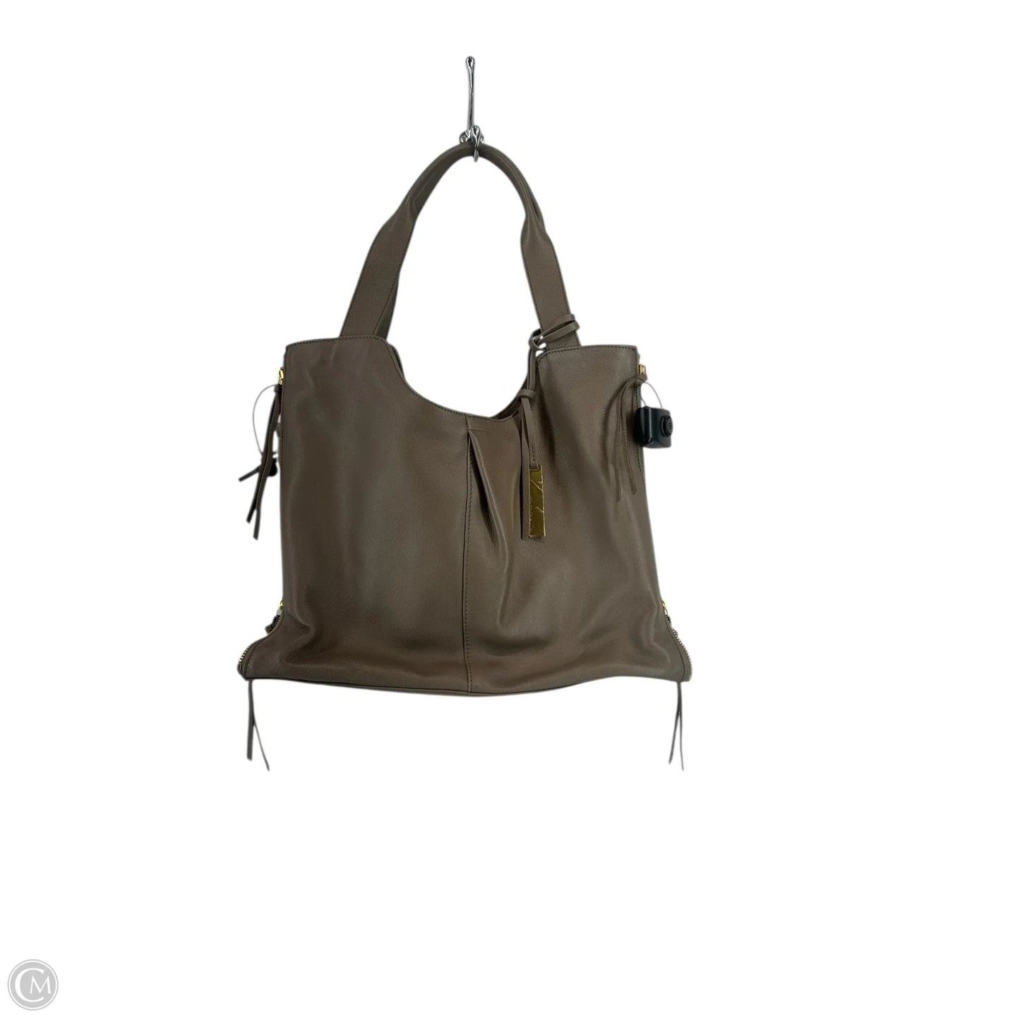 Handbag Leather By Vince Camuto, Size: Large