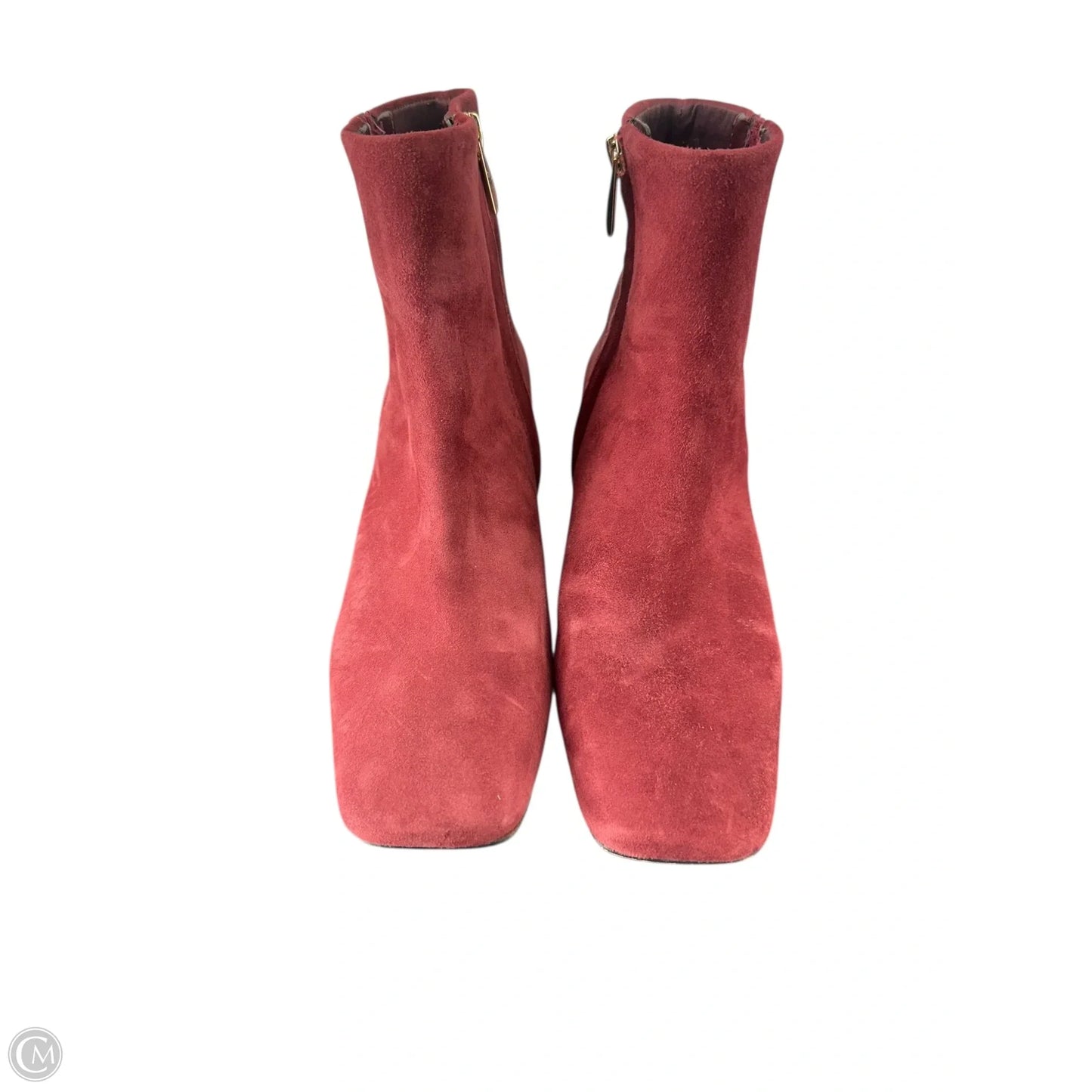 Boots Ankle Heels By Franco Sarto In Maroon, Size: 6