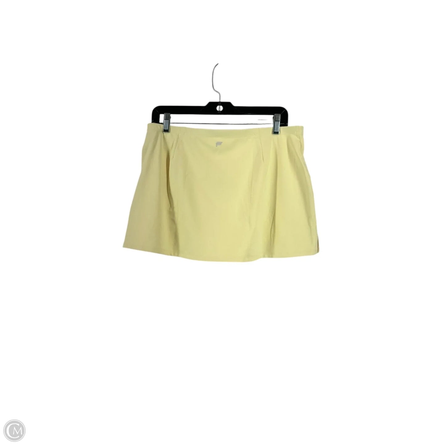 Athletic Skirt By Fabletics In Yellow, Size: L