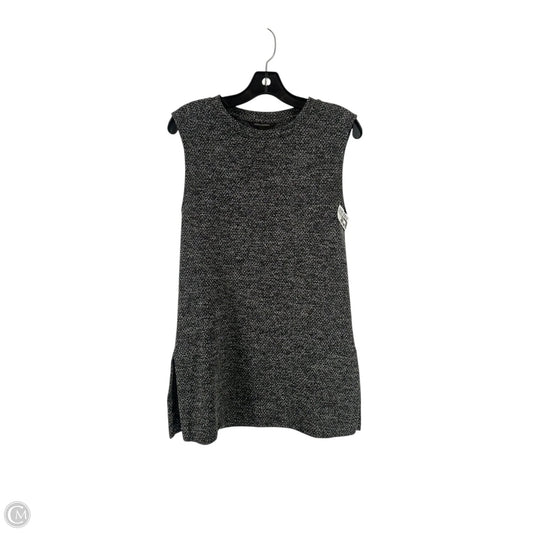 Top Sleeveless By Banana Republic In Black & Grey, Size: S
