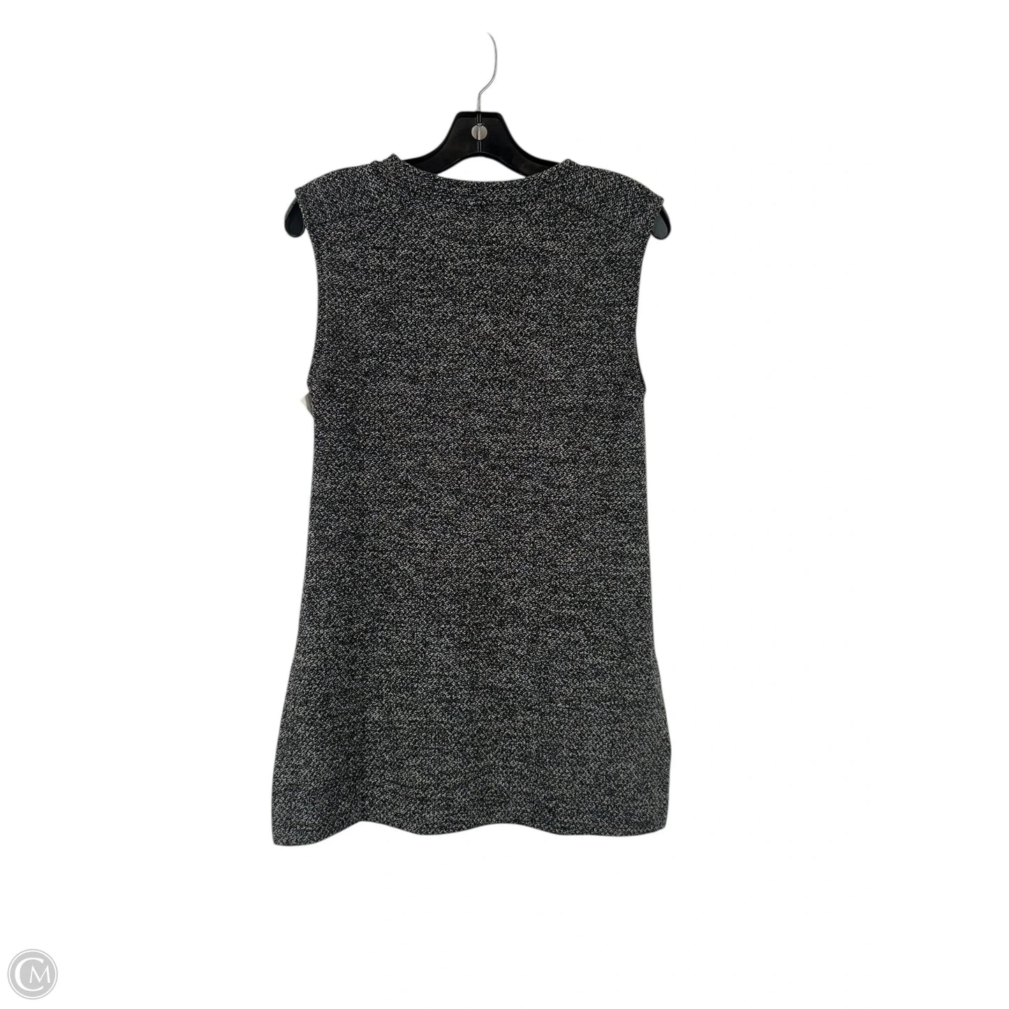 Top Sleeveless By Banana Republic In Black & Grey, Size: S
