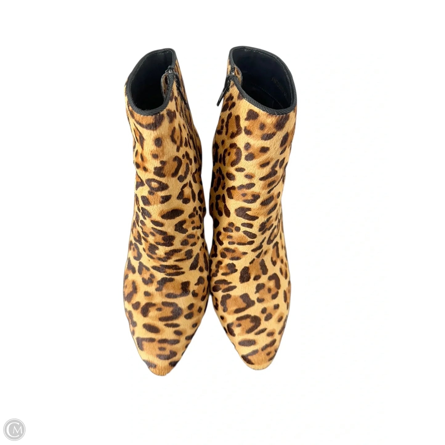 Boots Ankle Heels By Antonio Melani In Animal Print, Size: 6.5
