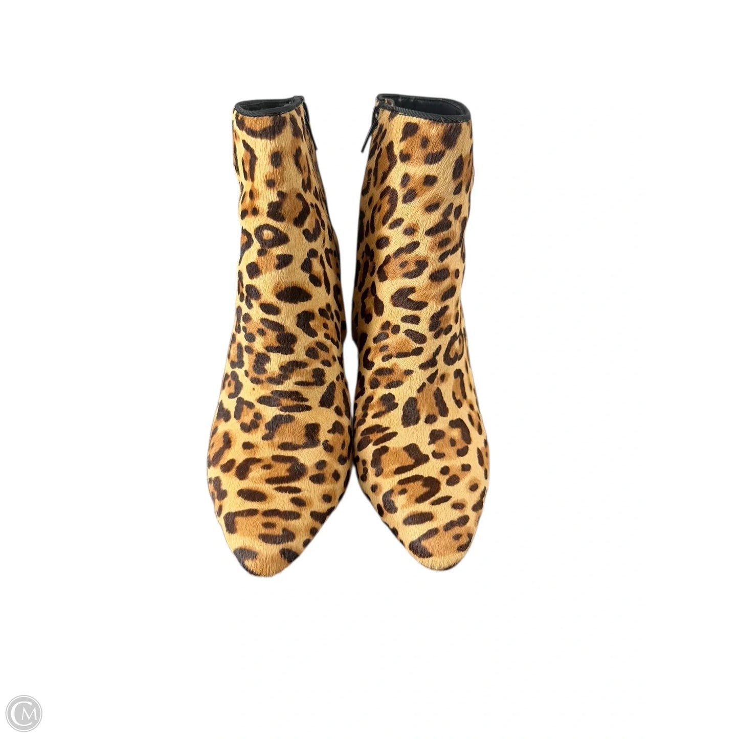 Boots Ankle Heels By Antonio Melani In Animal Print, Size: 6.5