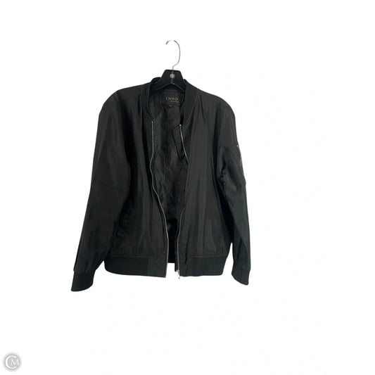 Jacket Shirt By Clothes Mentor In Black, Size: L