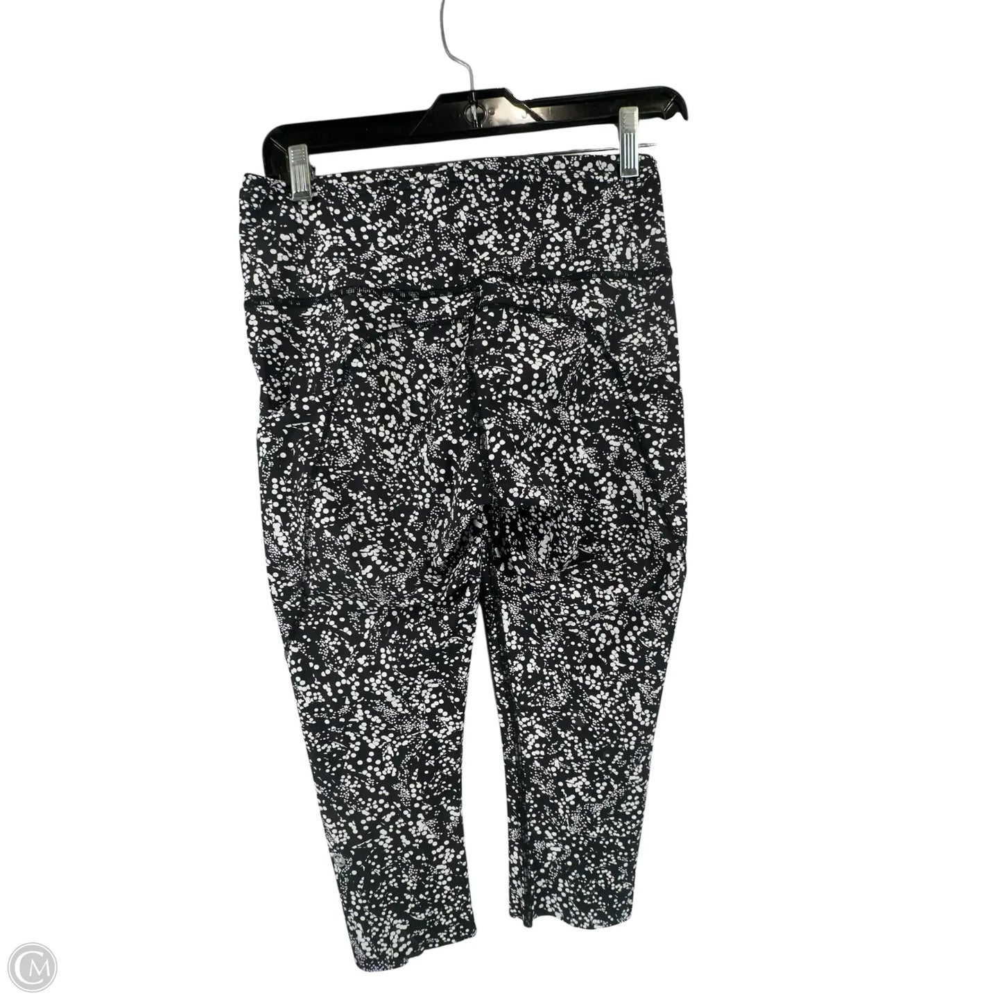 Athletic Leggings By Lululemon In Black & White, Size: 8