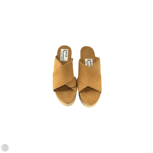 Sandals Designer By Ugg In Brown, Size: 9