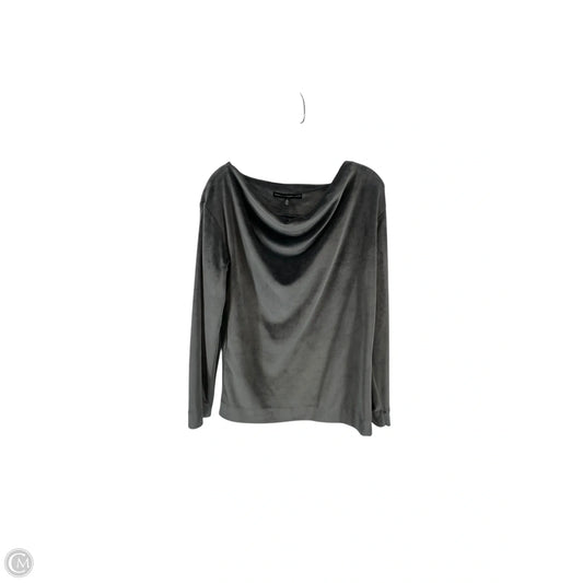 Top Long Sleeve By White House Black Market In Grey, Size: M