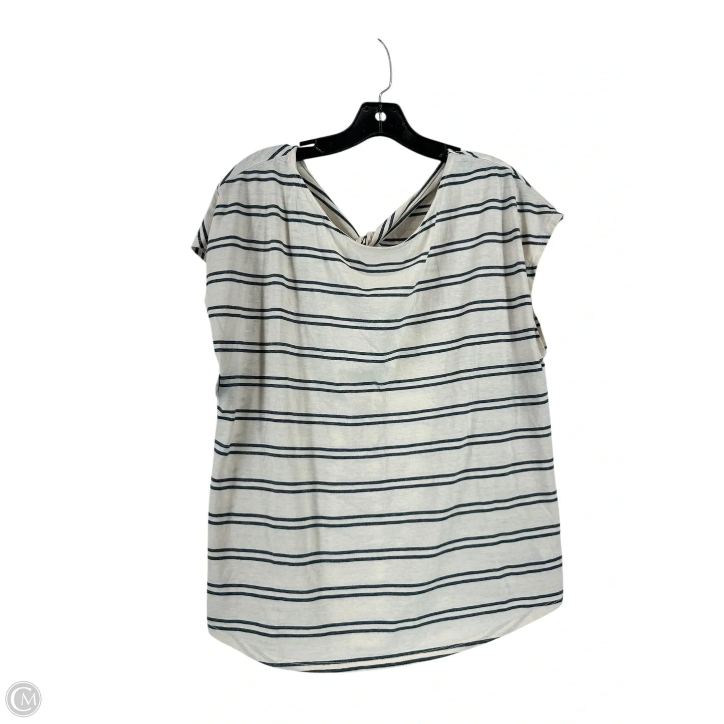 Top Short Sleeve By Lucky Brand In Cream, Size: L