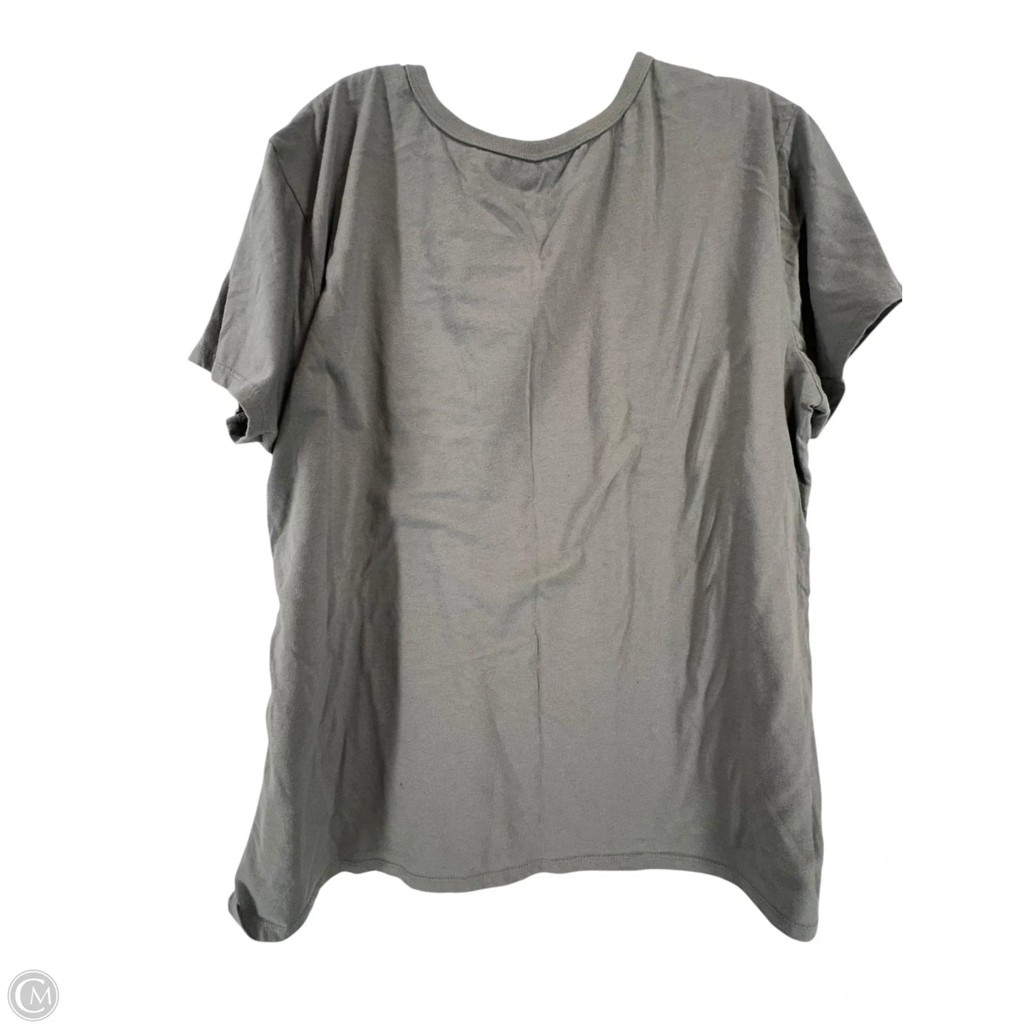 Top Short Sleeve By Clothes Mentor In Grey, Size: 2x