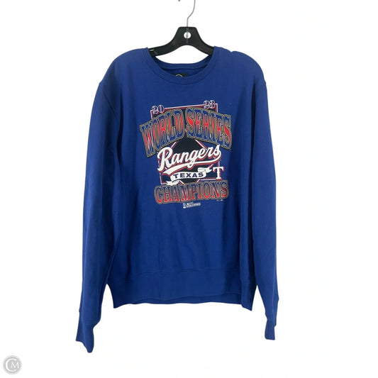 Sweatshirt Crewneck By Clothes Mentor In Blue, Size: Xl