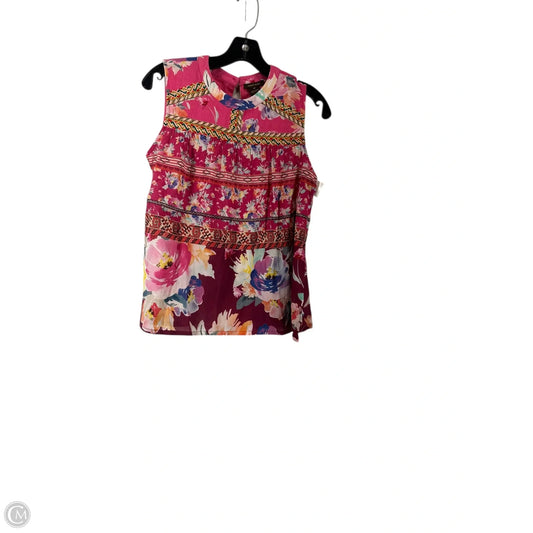 Top Sleeveless By Cma In Floral Print, Size: Xs