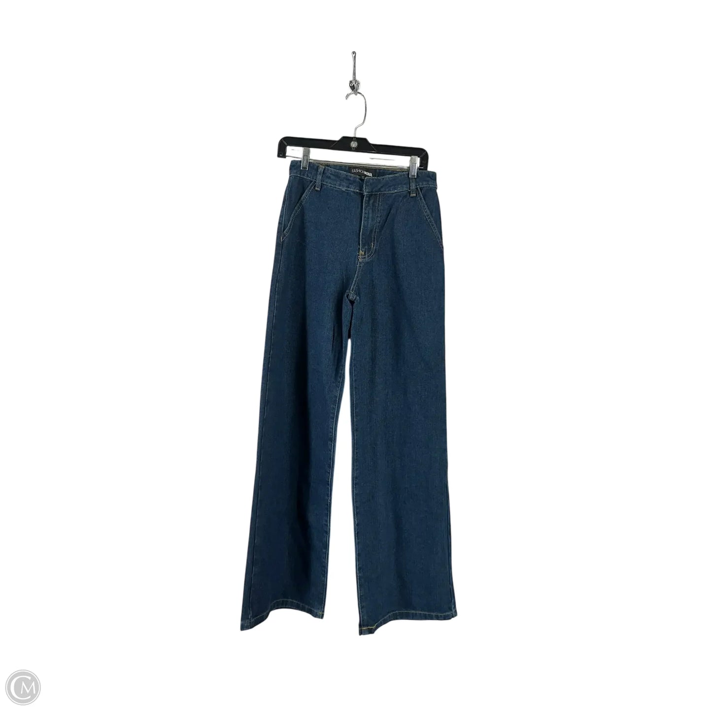 Jeans Wide Leg By Fashion Nova In Blue Denim, Size: 6