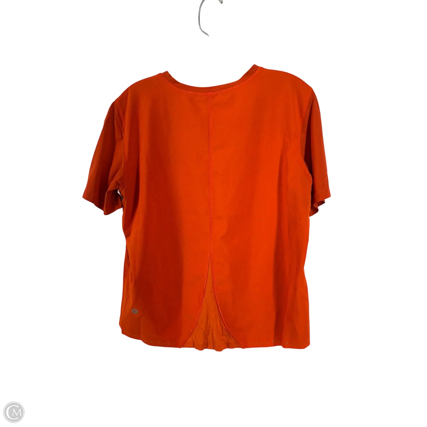 Athletic Top Short Sleeve By Lululemon In Red, Size: 10