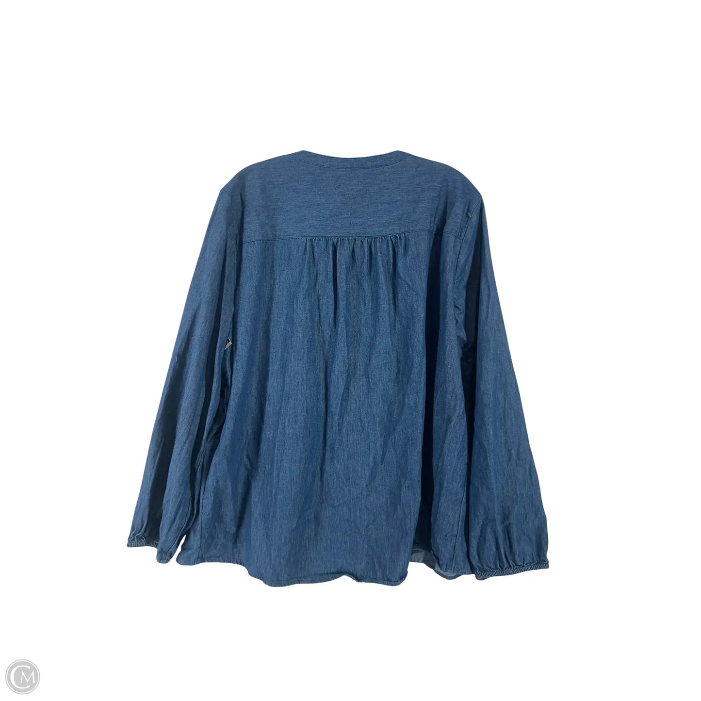 Top Long Sleeve By Chicos In Blue, Size: 2x