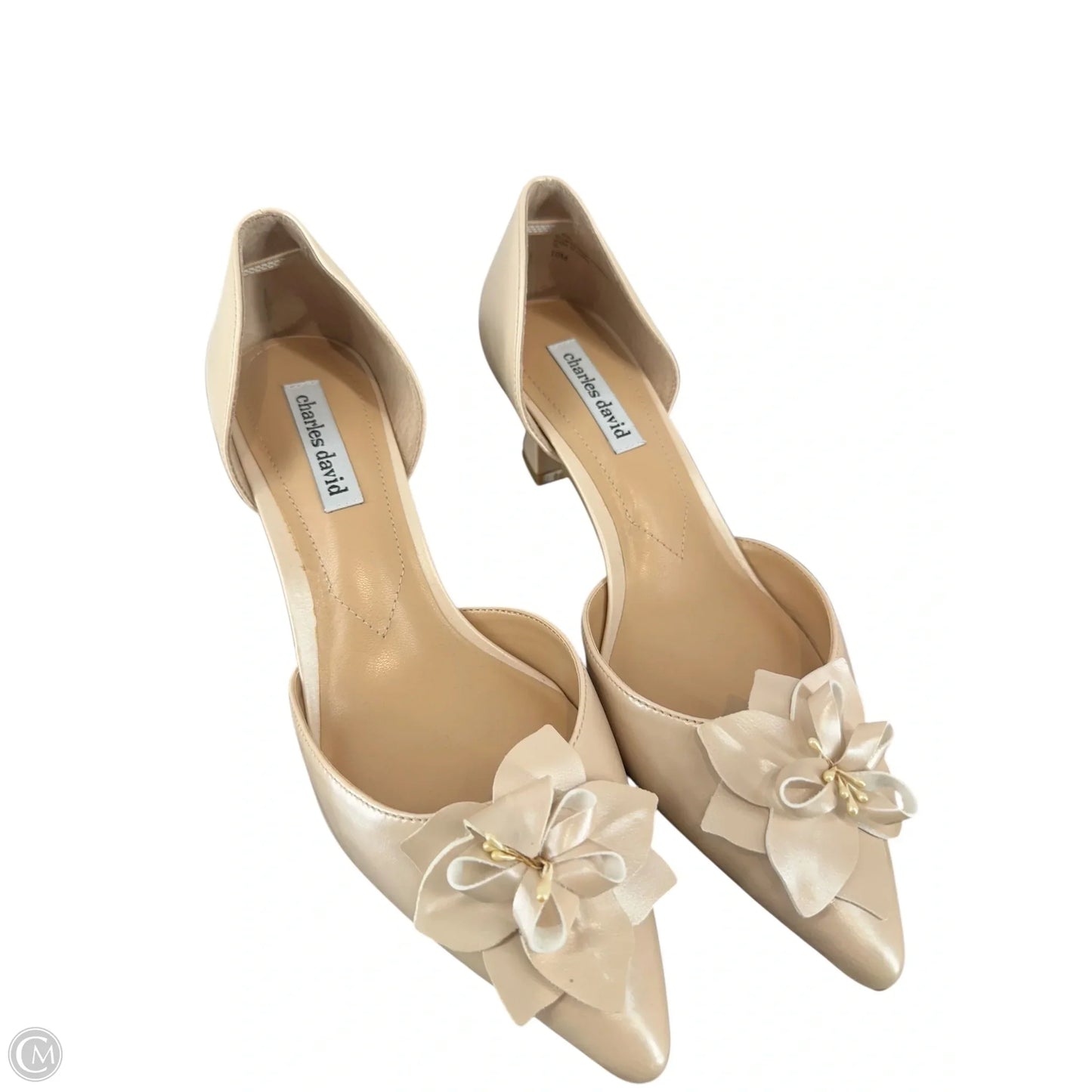 Shoes Heels Kitten By Charles David In Tan, Size: 10