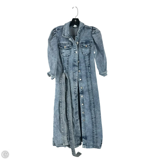 Dress Casual Maxi By Venus In Blue Denim, Size: 10