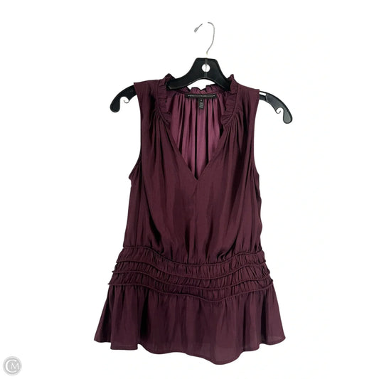 Top Sleeveless By White House Black Market In Purple, Size: S