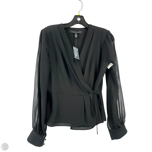 Top Long Sleeve By White House Black Market In Black, Size: Xs