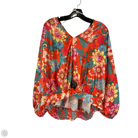 Top Long Sleeve By Umgee In Multi-colored, Size: L