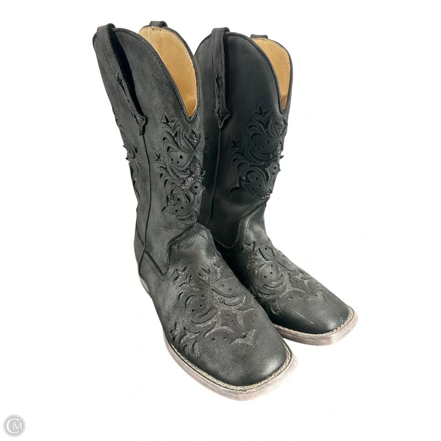Boots Western By Roper In Black, Size: 7.5