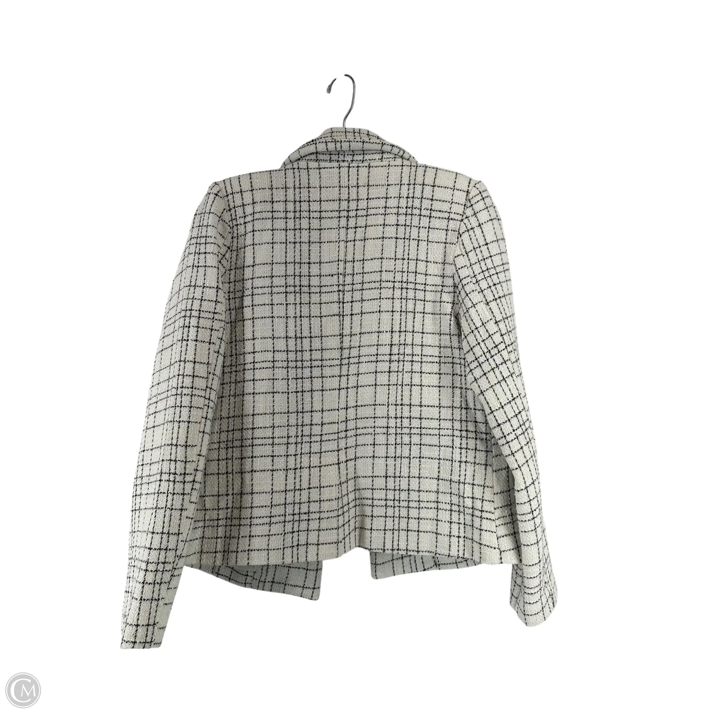 Blazer By Clothes Mentor In White, Size: M