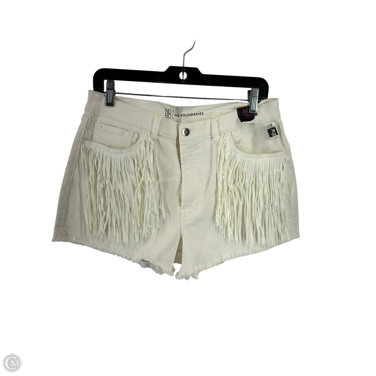 Shorts By No Boundaries In White, Size: 14