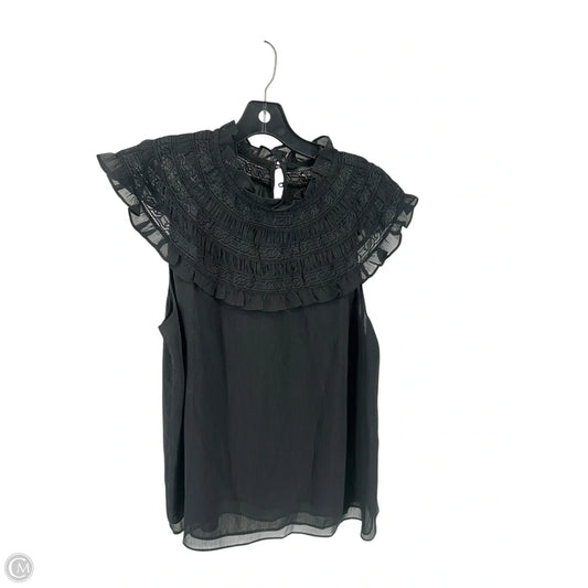 Top Sleeveless By Ann Taylor In Black, Size: Xl