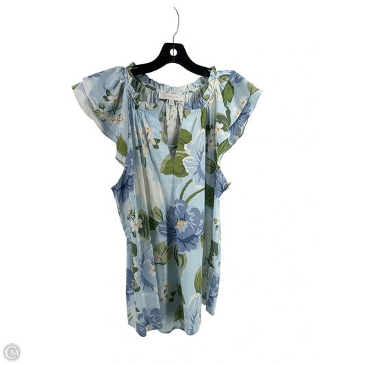 Top Sleeveless By Sugar Lips In Floral Print, Size: 1x