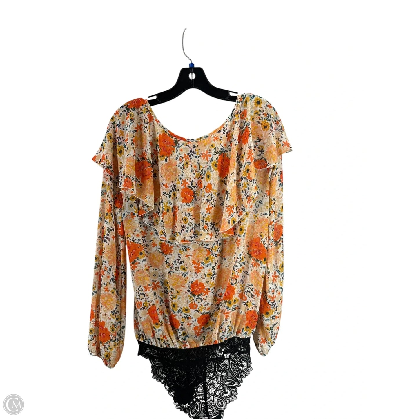 Bodysuit By Free People In Floral Print, Size: S