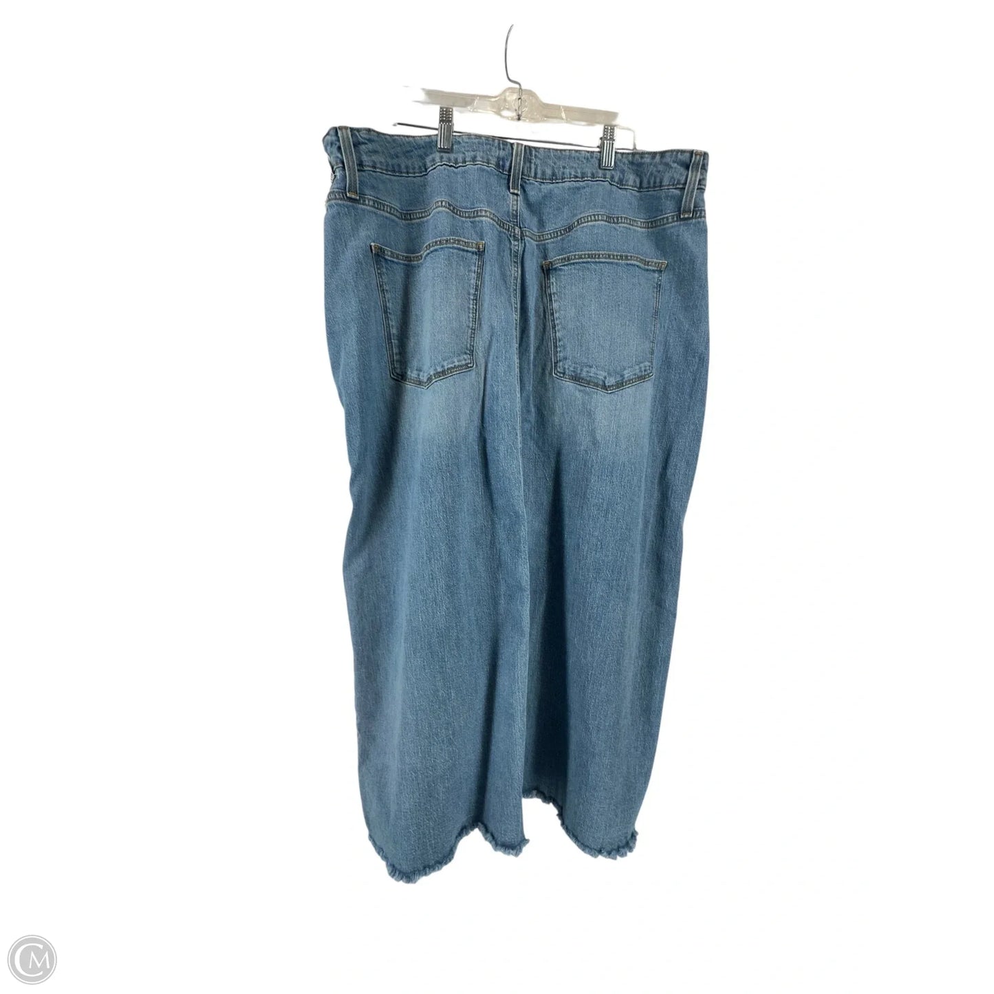 Skirt Maxi By Universal Thread In Blue Denim, Size: 20