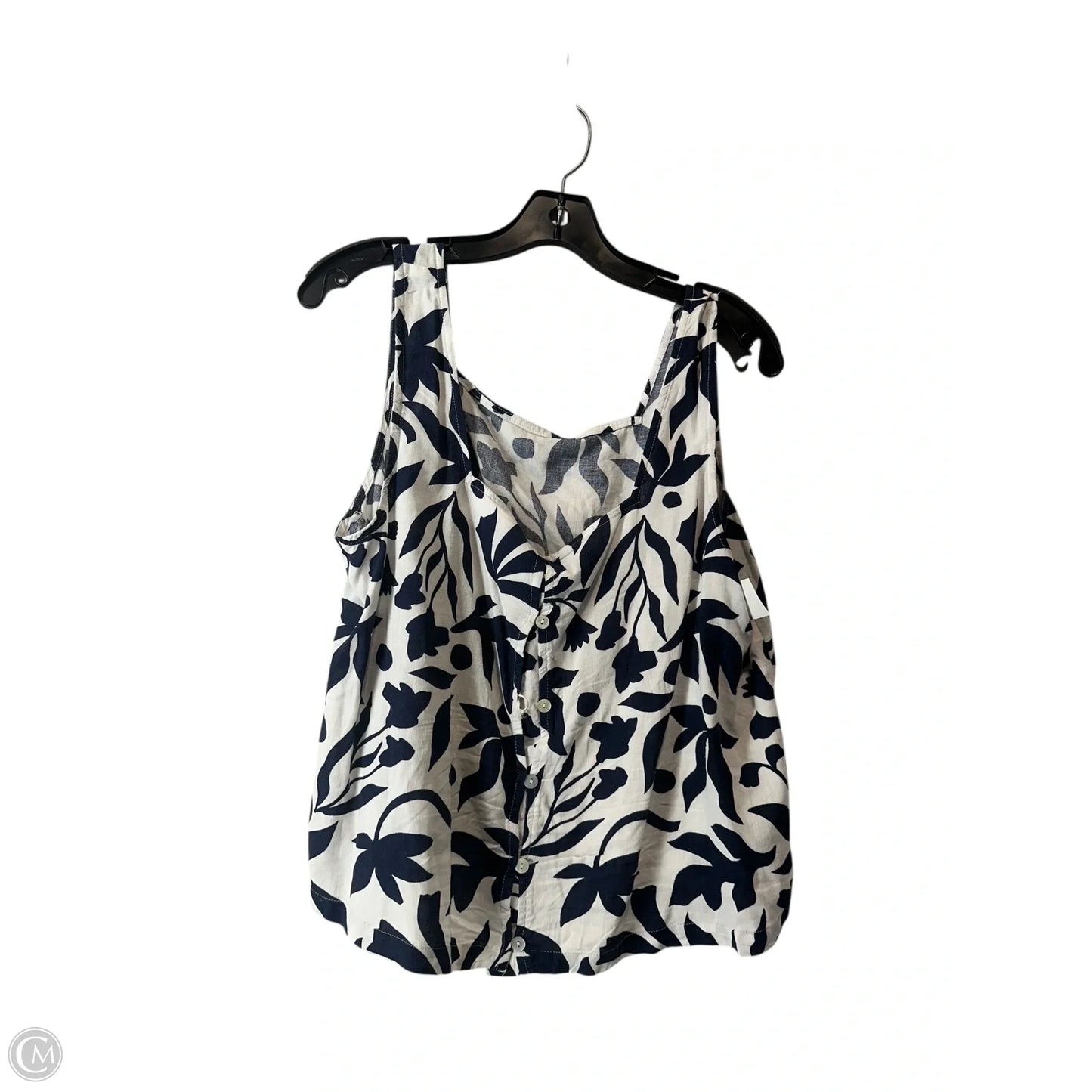 Skirt Set 2pc By Time And Tru In Blue & White, Size: L