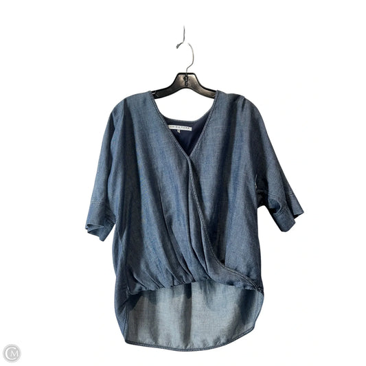 Top Short Sleeve By Trina Turk In Blue, Size: S
