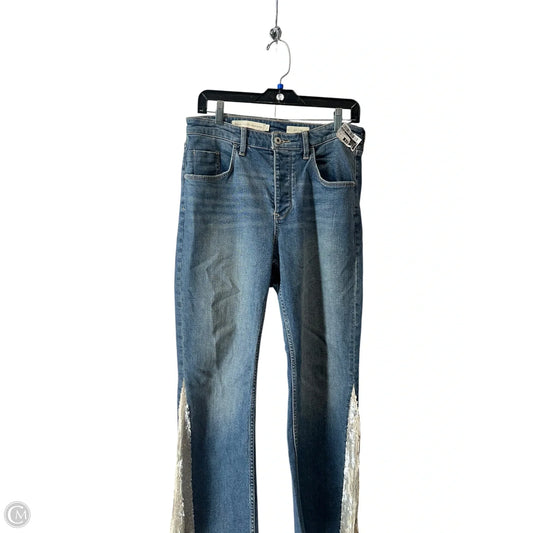 Jeans Straight By Pilcro In Blue Denim, Size: 8