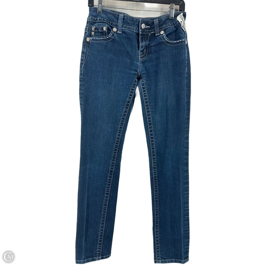 Jeans Skinny By Miss Me In Blue Denim, Size: 4