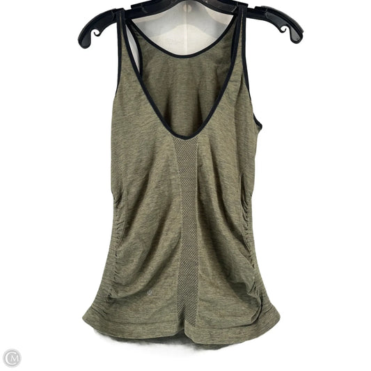 Athletic Tank Top By Lululemon In Green, Size: L