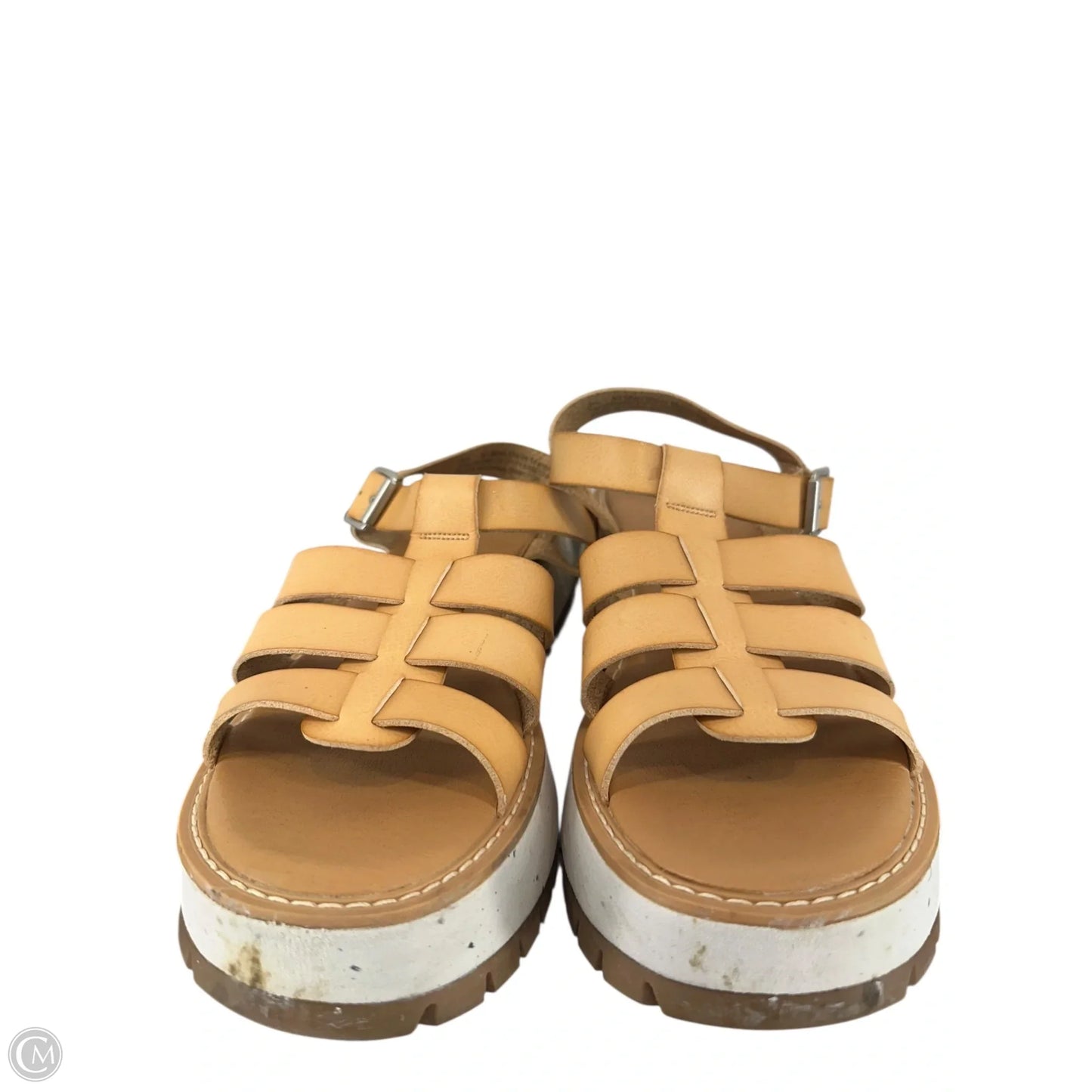 Sandals Flats By Universal Thread In Bronze, Size: 9.5