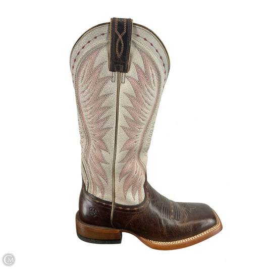 Boots Western By Ariat In Pink & Tan, Size: 7