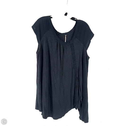 Top Short Sleeve By Free People In Black, Size: L