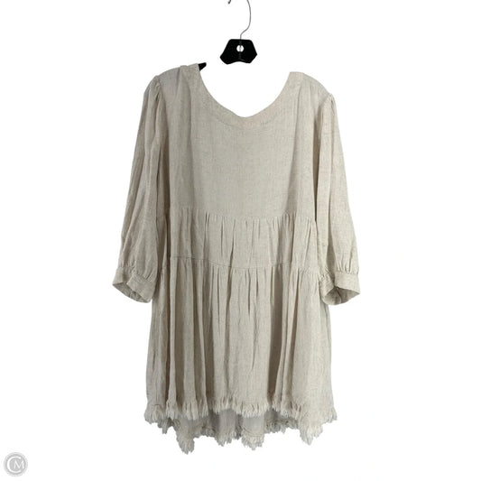 Dress Casual Short By Umgee In Cream, Size: L