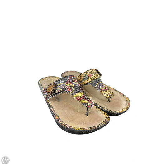 Sandals Flats By Alegria In Multi-colored, Size: 8.5