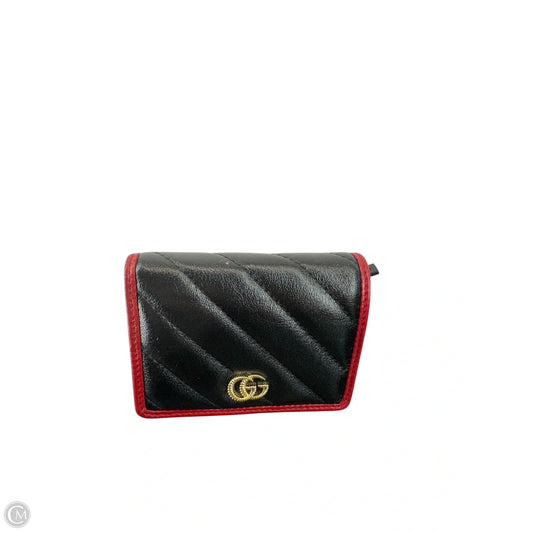 Wallet Luxury Designer By Gucci, Size: Small