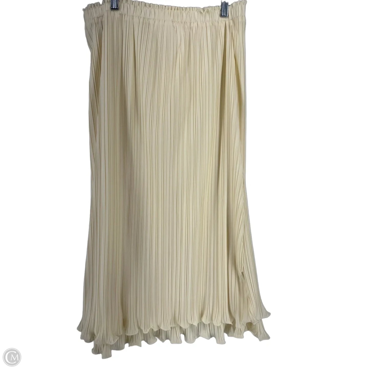 Skirt Maxi By Anthropologie In Cream, Size: L