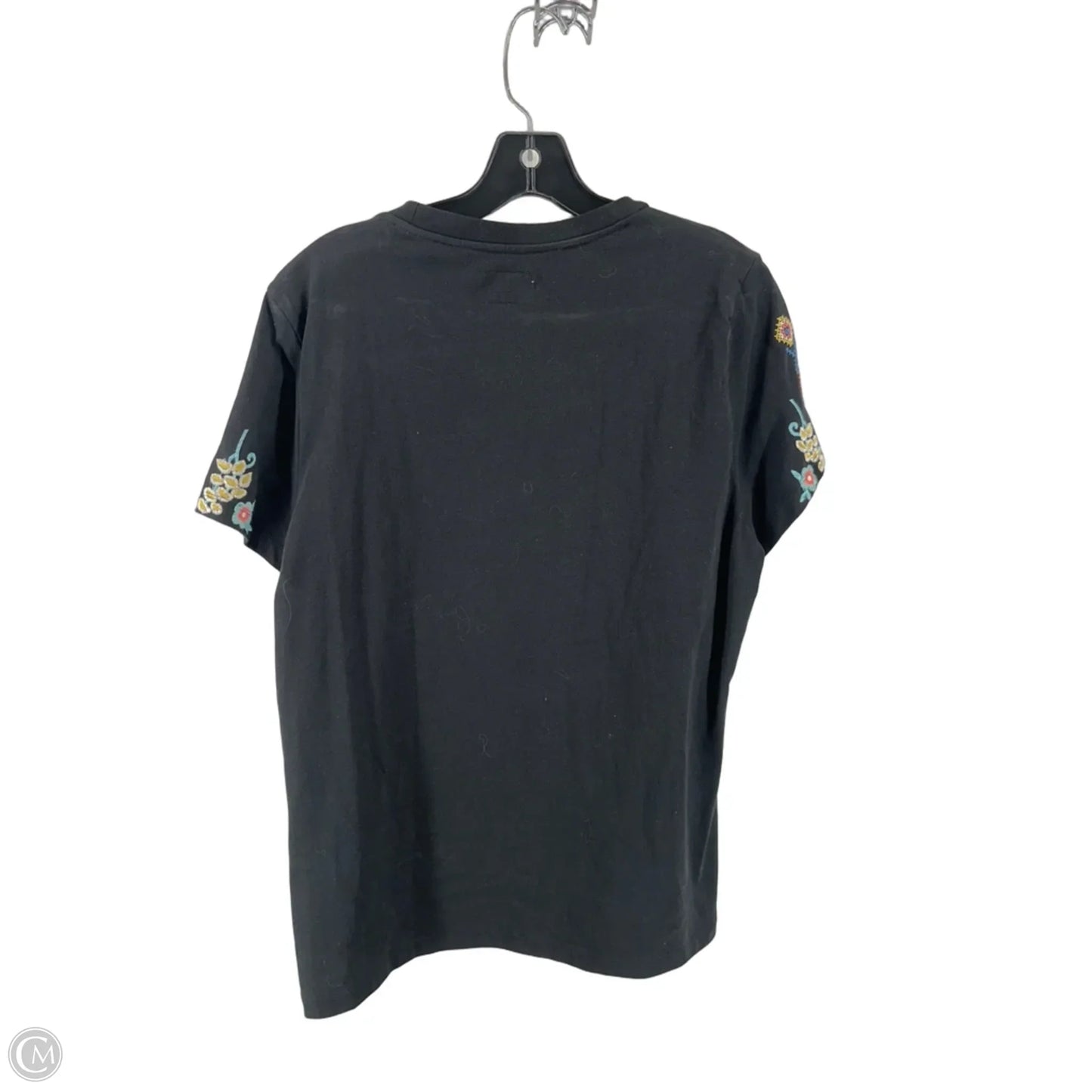 Top Short Sleeve By Driftwood In Black, Size: Xl