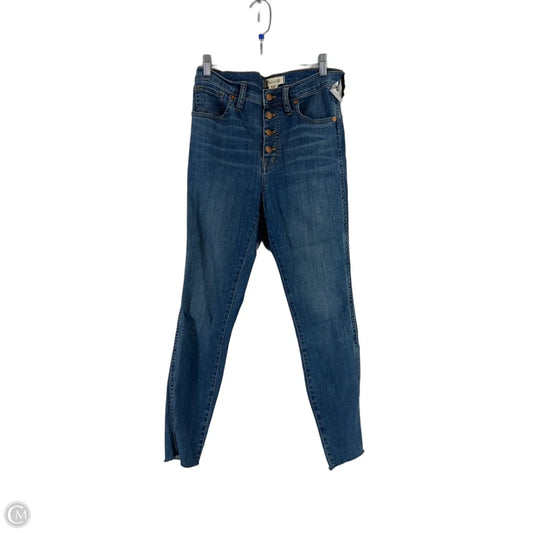 Jeans Skinny By Madewell In Blue Denim, Size: 28