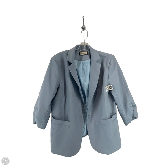 Blazer By Clothes Mentor In Blue, Size: L